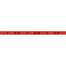 Lint Letter stamp with love 10mm 	018.7584 rood 722