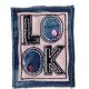 Applicatie Vierkant LOOK donker jeans