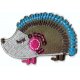 Applicatie Egel klein bruin-blauw