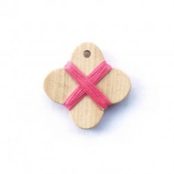 COHANA WIKKELKAART HOUT 45-060 Roze