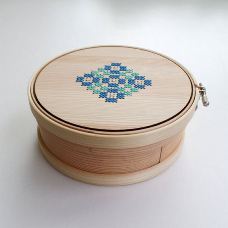 COHANA MAGEWAPPA OPBERGBOX BORDUURRING 15 cm 45-074 groen blauw