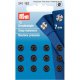 PRYM AANNAAIDRUKKNOOP MESSING 7MM ZWART 341.162