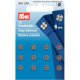 PRYM AANNAAIDRUKKNOOP MESSING 6MM ZILVER 341.241