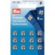 PRYM AANNAAIDRUKKNOOP MESSING 9MM ZILVER 341.244