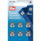 PRYM AANNAAIDRUKKNOOP MESSING 13MM ZILVER 341.248