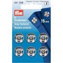 5x6 stuks PRYM AANNAAIDRUKKNOOP MESSING 15MM 341.249