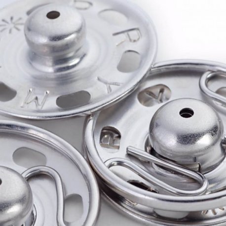 PRYM AANNAAIDRUKKNOOP MESSING 21MM ZILVER 341.252