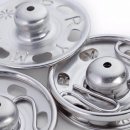 5x3 stuks PRYM AANNAAIDRUKKNOOP MESSING 21MM ZILVER 341.252