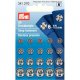 PRYM AANNAAIDRUKKNOOP MESSING AST. 6.0-11MM ZILVER 341.270