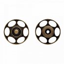5x2 stuks PRYM AANNAAIDRUKKNOOP VOOR WOL 25MM OUDMESSING 341.850