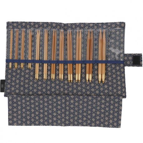 SEEKNIT KOSHITSU VERWIS. RONDBREINAALDEN SET STD KA58910-01 Blauw