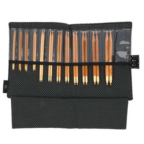 SEEKNIT KOSHITSU VERWIS. RONDBREINAALDEN SET STD KA58910-04 zwart