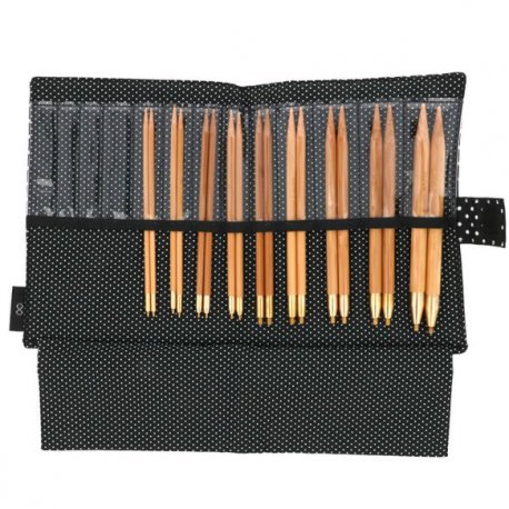 SEEKNIT KOSHITSU VERWIS. RONDBREINAALDEN SET ML KA58865-04 zwart