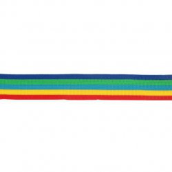 Flexibel band voor zijkant broek of colbert  60956-35 blauw oranje