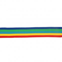 Flexibel band voor zijkant broek of colbert  60956-35 blauw oranje