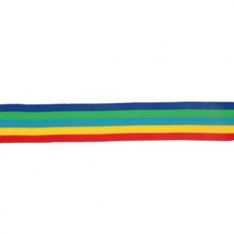 Flexibel band voor zijkant broek of colbert  60956-35 blauw oranje
