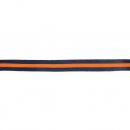 25 mtr Flexibel band voor zijkant broek of colbert 20mm blauw oranje 60956-20