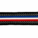 Flexibel band voor zijkant broek of colbert 30mm Rood wit blauw 60980-30