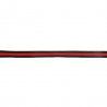 Flexibel band voor zijkant broek of colbert  15mm zwart rood  60936-15