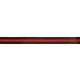 Flexibel band voor zijkant broek of colbert  20mm zwart rood  60936-20