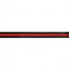 Flexibel band voor zijkant broek of colbert  20mm zwart rood  60936-20