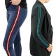 Flexibel band voor zijkant broek of colbert  20mm zwart rood  60936-20