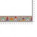 25 mtr GEWEVEN BAND HUISJES 17MM 67465 Beige 04