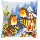KRUISSTEEKKUSSEN KIT ROODBORSTJES MET LAMP  PN-0145077