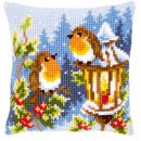 KRUISSTEEKKUSSEN KIT ROODBORSTJES MET LAMP  PN-0145077