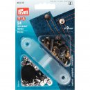 5x24 stuks PRYM SIERNIETEN MESSING 9MM ZILVER-OUD IJZER	022.403101