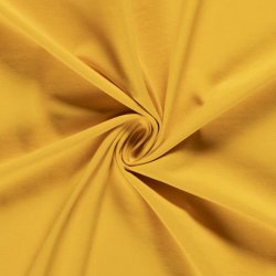 Tricot Uni Katoen/Elastan geel 033