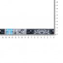 Volle Rol van 25 mtr GEWEVEN BAND HANDMADE 17MM 67467-01 Grijs, Blauw