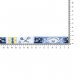 GEWEVEN BAND HANDMADE 17MM 67467-02 Blauw, Geel