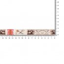 Volle Rol van 25 mtr GEWEVEN BAND HANDMADE 17MM 67467-03 Beige