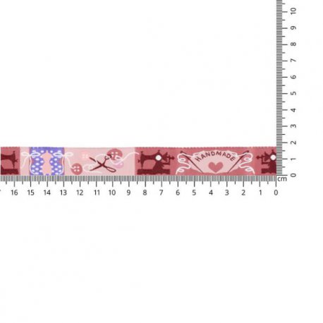 GEWEVEN BAND HANDMADE 17MM 67467-05 Roze
