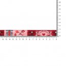Volle Rol van 25 mtr GEWEVEN BAND HANDMADE 17MM 67467-06 Roze, Grijs