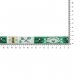 GEWEVEN BAND HANDMADE 17MM 67467-07 Groen, Beige