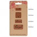 5x OPRY SKAI-LEREN LABELS HANDMADE 69650-01