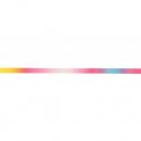 25 mtr BAND REGENBOOG 8MM ROZE 78543