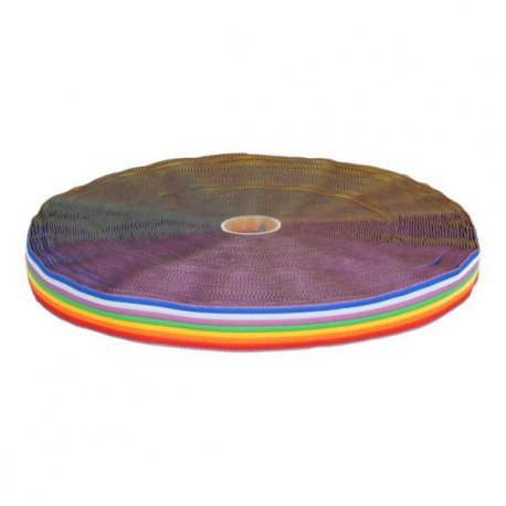 REGENBOOGBAND LUXE GEWEVEN 20MM 30946 geel