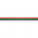 10mtr ELASTIEK GESTREEPT REGENBOOG 20MM 78523 geel
