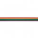 ELASTIEK GESTREEPT REGENBOOG 25MM 78524 Geel