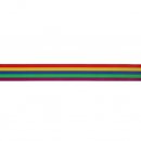 10mtr ELASTIEK GESTREEPT REGENBOOG 32MM 78525 geel