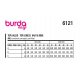 Burda 6121 Jurk en Tops van Viscose, Satijn, Katoen of Stofmenging
