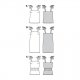 Burda 6121 Jurk en Tops van Viscose, Satijn, Katoen of Stofmenging