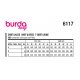 Burda 6117  Jurken en T-shirt van katoen, linnen, viscose, crepe of stofmenging