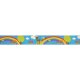 Blauw galonband met hertje en regenboog 	017.1128