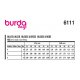 Burda 6111 Jurkje en shirts van Viscose, Crepe, poplin of satijn