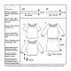 Burda 6111 Jurkje en shirts van Viscose, Crepe, poplin of satijn
