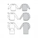 Burda 6109 Jurkje en shirts van Jersey